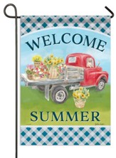 Welcome Summer, Truck, Flag, Small