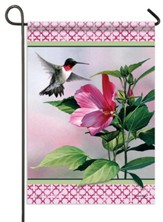 Hibiscus, Hummingbird, Flag, Small
