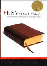 ESV Study Bible, TruTone,  Brown/Cordovan Portfolio Design - Imperfectly Imprinted Bibles