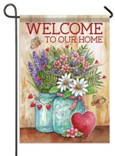 Welcome to Our Home, Garden Love, Flag, Small