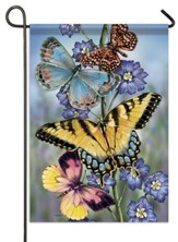Butterflies, Winged Trio, Foil Flag, Small