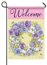Pansy Wreath/Welcome, Small Flag