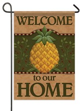 Welcome to Our Home, Pineapple, Flag, Small