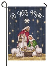 O Holy Night Nativity, Small Flag