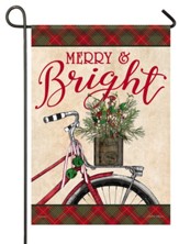 Merry & Bright, Bike, Small Flag