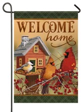 Welcome Home Birdhouse, Small Flag
