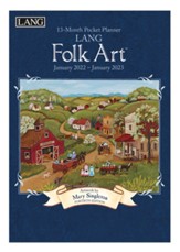 2022 Folk Art, 13-Month Pocket Planner