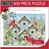 Cardinal Birdhouse, 500 Piece Jigsaw Puzzle