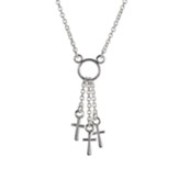 Triple Crosses Necklace