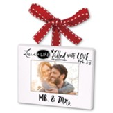 Mr. & Mrs., Scripture Ornament Frame