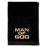 Man of God Pastor Towel, Black