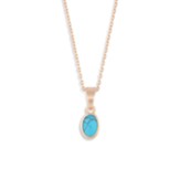 Giving Necklace, Gold, Turquoise