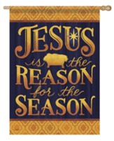 Jesus is the Reason for the Season Flag, Large