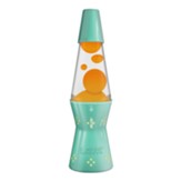 Lava Candle Lamp Gloss, Turquoise Orange & Clear, 11.5