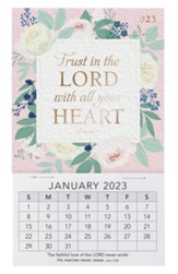 2023 Magnetic Mini Calendar, Trust In The Lord