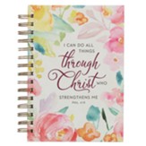 All Things Through Christ Wirebound Journal, Large