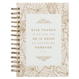 Give Thanks Wirebound Journal, Large
