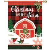 Christmas on the Farm Flag, Large
