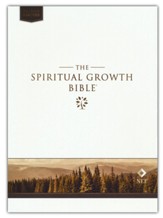 NLT Spiritual Growth Bible--full grain leather, white