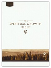 NLT Spiritual Growth Bible--full grain leather, matador tan