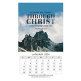 2024 Magnetic Mini Calendar, Through Christ