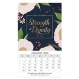 2024 Magnetic Mini Calendar, Strength & Dignity