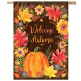 Welcome Autumn, Frame, Flag, Large