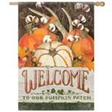 Welcometo Our Pumpkin Patch Flag, Large