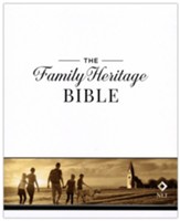 NLT Family Heritage Bible--hardcover (indexed), black with Silver Foil