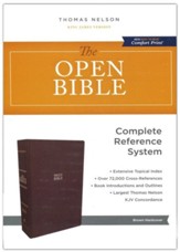 The KJV Open Bible, Comfort Print--hardcover, brown - Slightly Imperfect