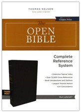 The KJV Open Bible, Comfort Print--soft leather-look, black (indexed)