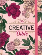 KJV My Creative Bible--soft leather-look, pink floral