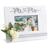 Mr & Mrs Tabletop Frame With Flowers