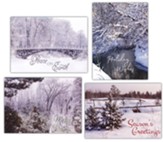 Snowy Christmas, Box of 12 Assorted Christmas Cards (KJV)