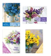 Wildflowers, Birthday Cards, Box of 12