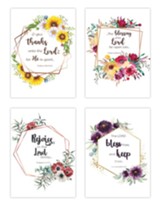 Floral Frames Birthday Cards, Box of 12