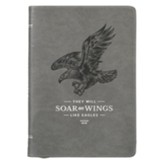 Wings Like Eagles, Classic Journal with zipper, Gray