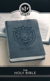 KJV Gift & Award Bible--soft leather-look, charcoal