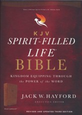 KJV Spirit-Filled Life Bible, Third Edition, Comfort Print--soft leather-look, brown
