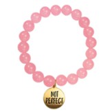Not Perfect, Just Forgiven Beaded Bracelet, Pink