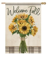 Welcome Fall Bouquet, Large Flag