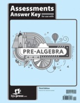 Pre-Algebra Grade 8 Assessments Key (3rd Edition)