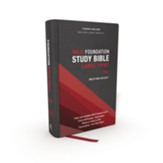 NKJV Large-Print Foundation Study Bible--hardcover, gray (indexed)