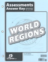 Heritage Studies Grade 3: World Regions, Assessments Key (4th Edition)