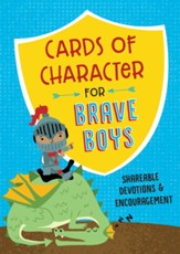 Cards of Character for Brave Boys: Shareable Devotions and Encouragement