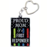 Mom Of First Responder Key Ring