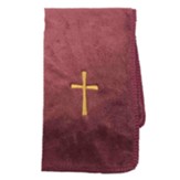 Cross Pastor Towel, Microfiber, Burgundy