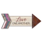 Love One Another Arrow Plaque