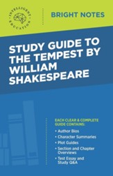 Study Guide to The Tempest by  William Shakespeare, Edition 0004