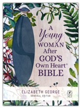 NLT A Young Woman After God's Own Heart Bible--soft leather-look, denim